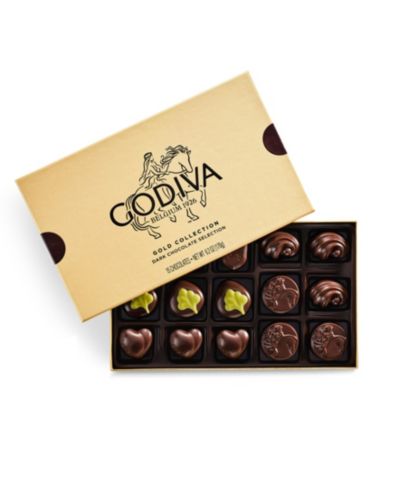 Подарочный набор темного шоколада Godiva Assorted Dark Chocolate Gold, 15 Pieces