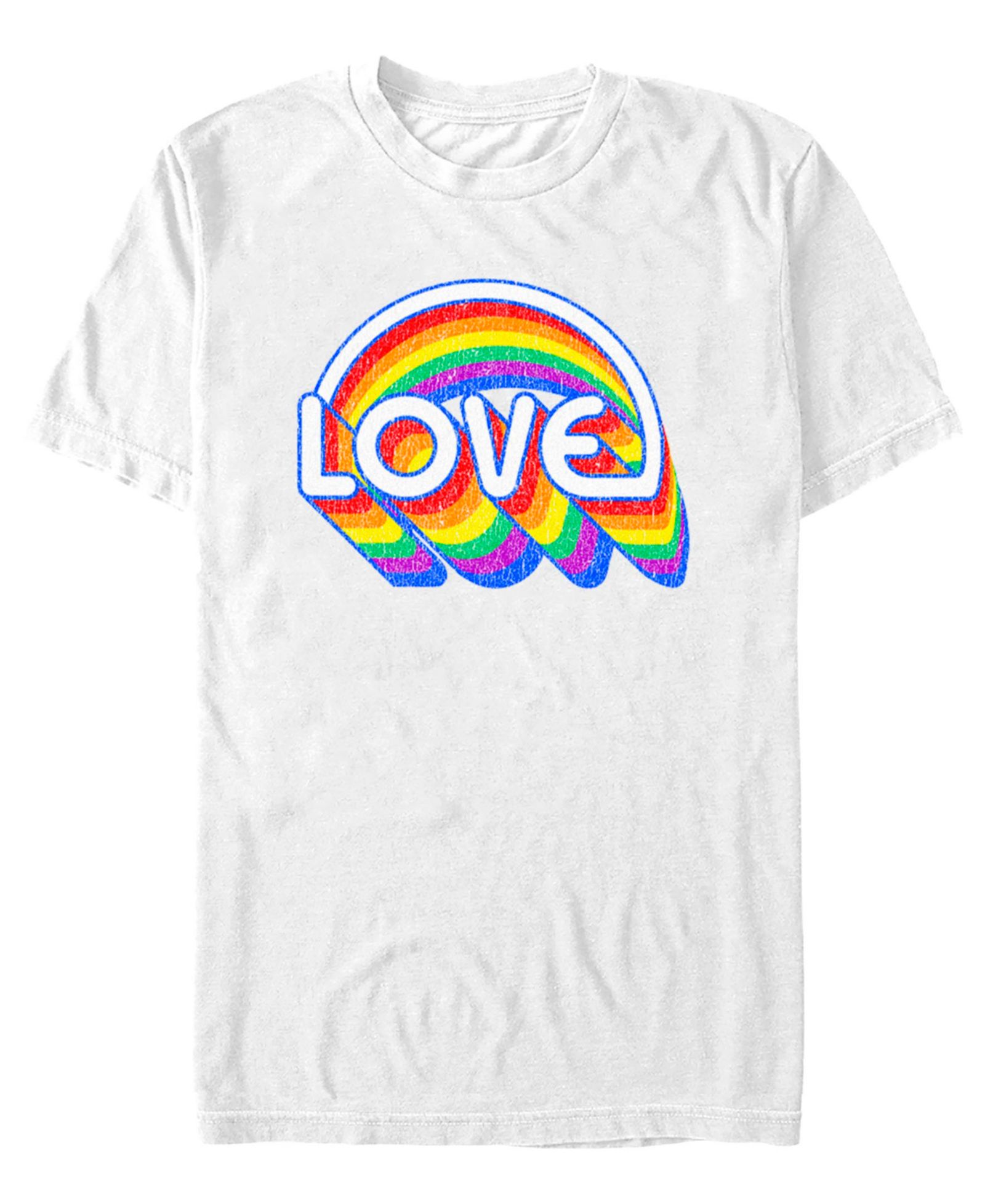 Мужская футболка Fifth Sun Men's Rainbow Love Short Sleeve T-Shirt
