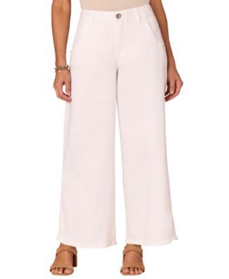 Democracy Women's "Ab" Solution 30/24" Skyrise Tulip-Hem Wide-Leg Jeans