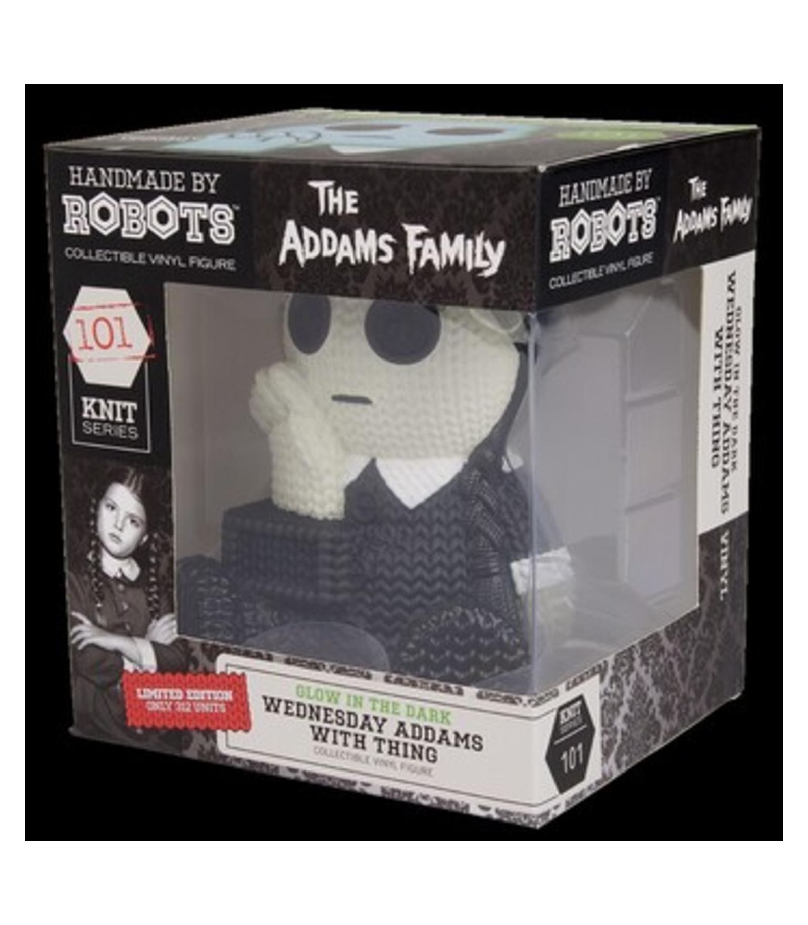 The Addams Family - Wednesday with Thing светящаяся виниловая фигурка лимитированное издание, ручная работа