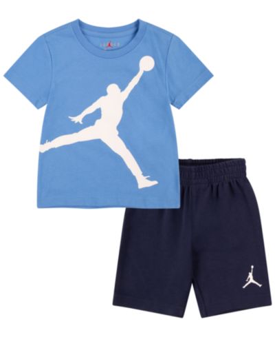 Jordan  Toddler Boys' 2T-4T Jumbo Jumpman T-Shirt and Shorts, 2-Piece Set