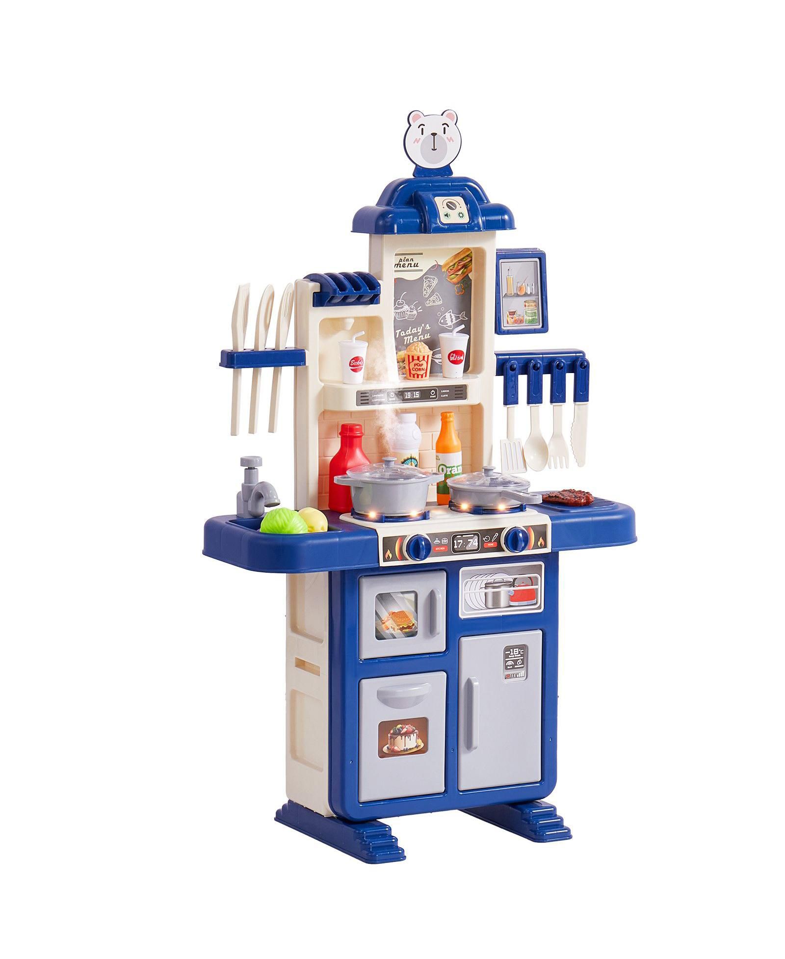 Slickblue Kids Kitchen 48-Piece Playset, Ages 3-7