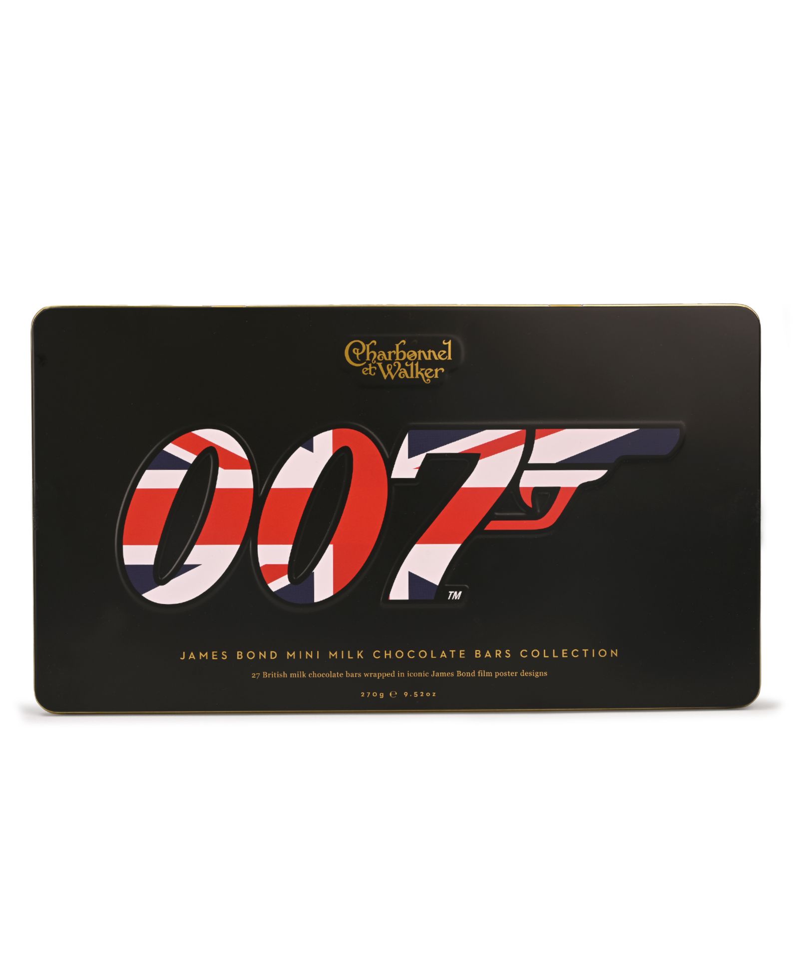 Коллекционная жестяная коробка Charbonnel et Walker James Bond 007 Mini-Bar, 25 штук