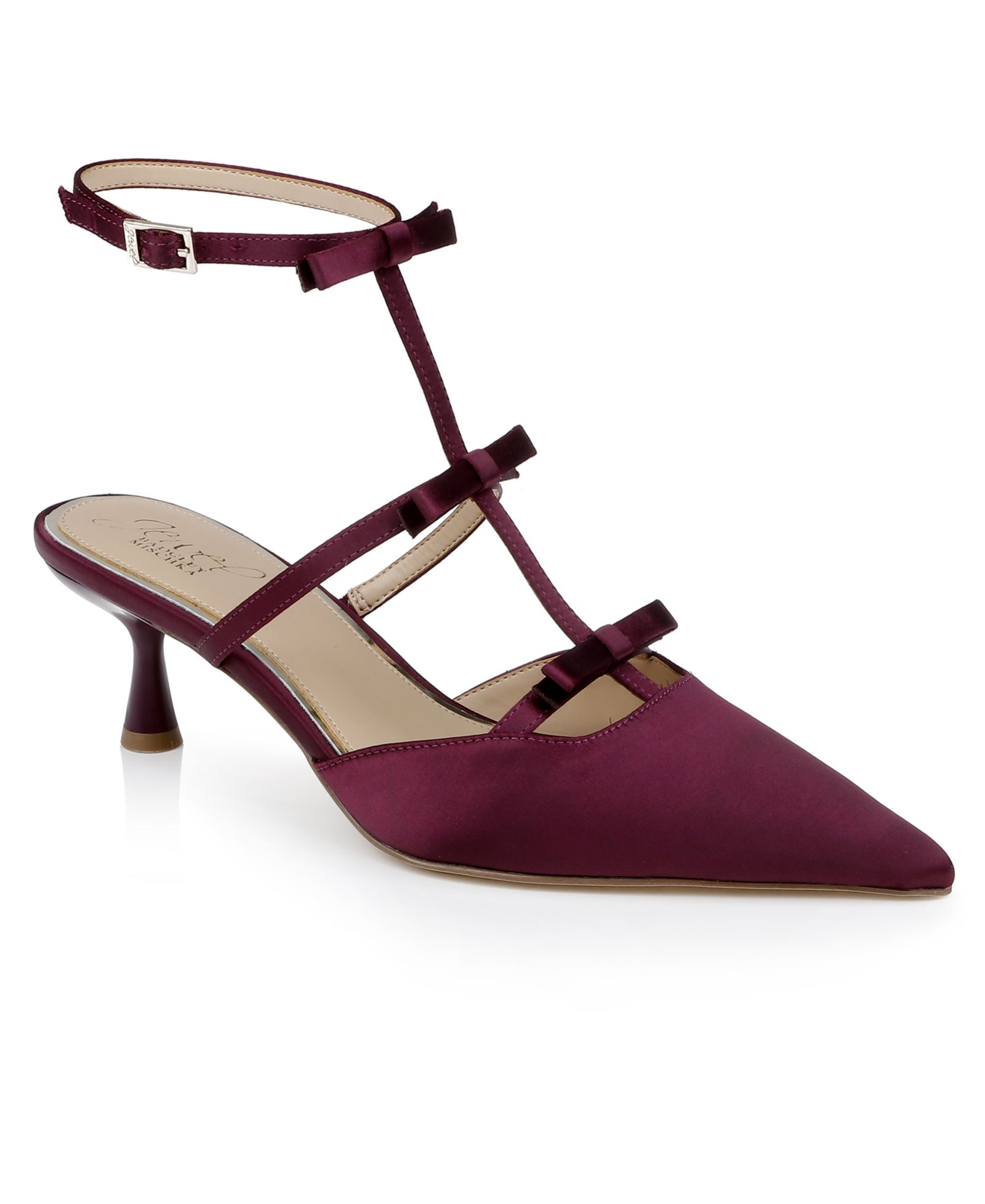 Jewel Badgley Mischka Женские туфли-лодочки Elisabetta Bow с острым носом