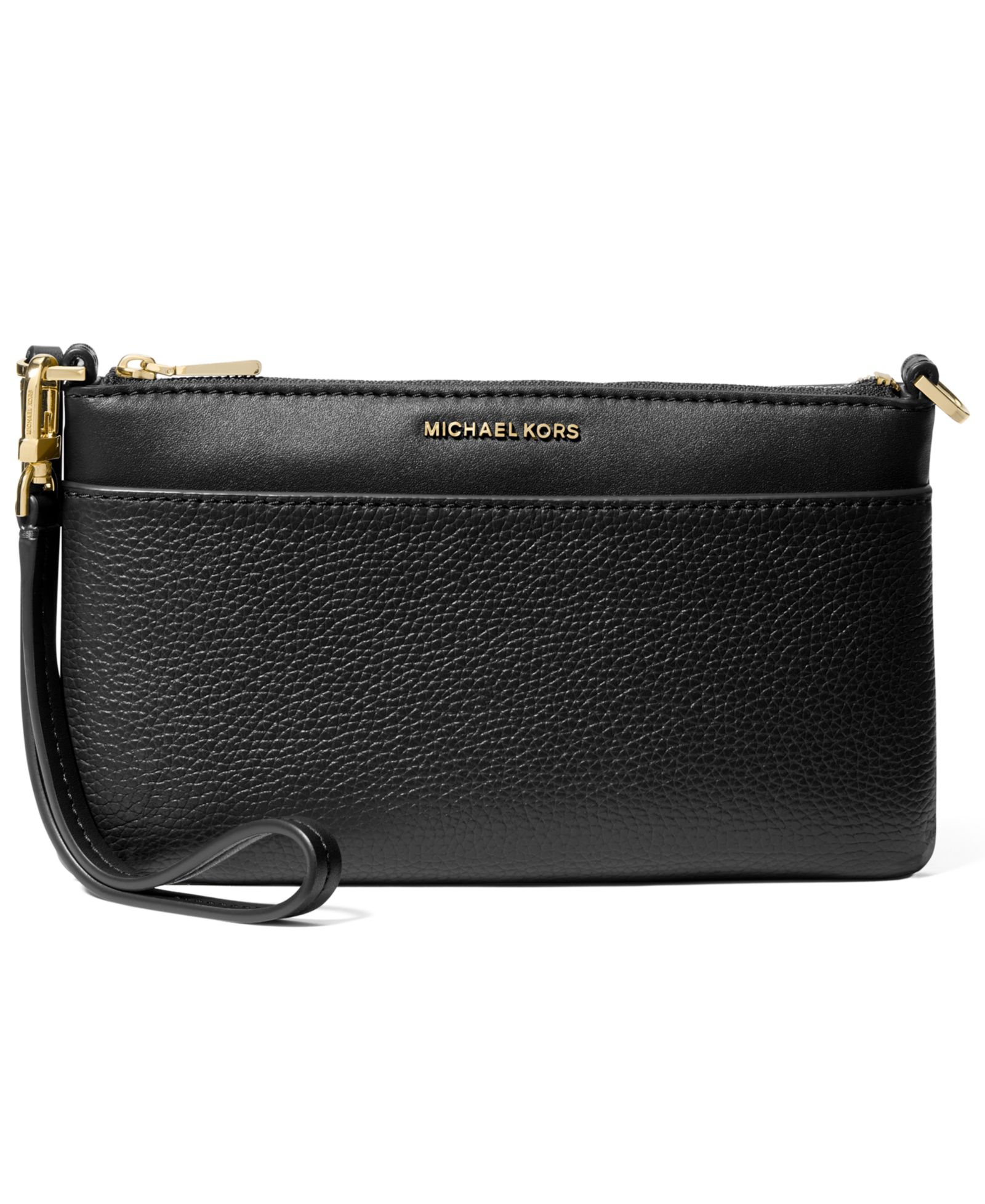 MICHAEL Michael Kors Jet Set Leather Zip-Top Convertible Wristlet