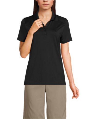 Lands' End Women's Short Sleeve Feminine Fit Rapid Dry Polo Shirt