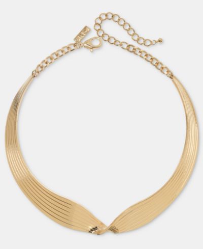I.N.C. International Concepts Textured Twist Collar Necklace, 16" + 3" extender, Macy's Exclusive