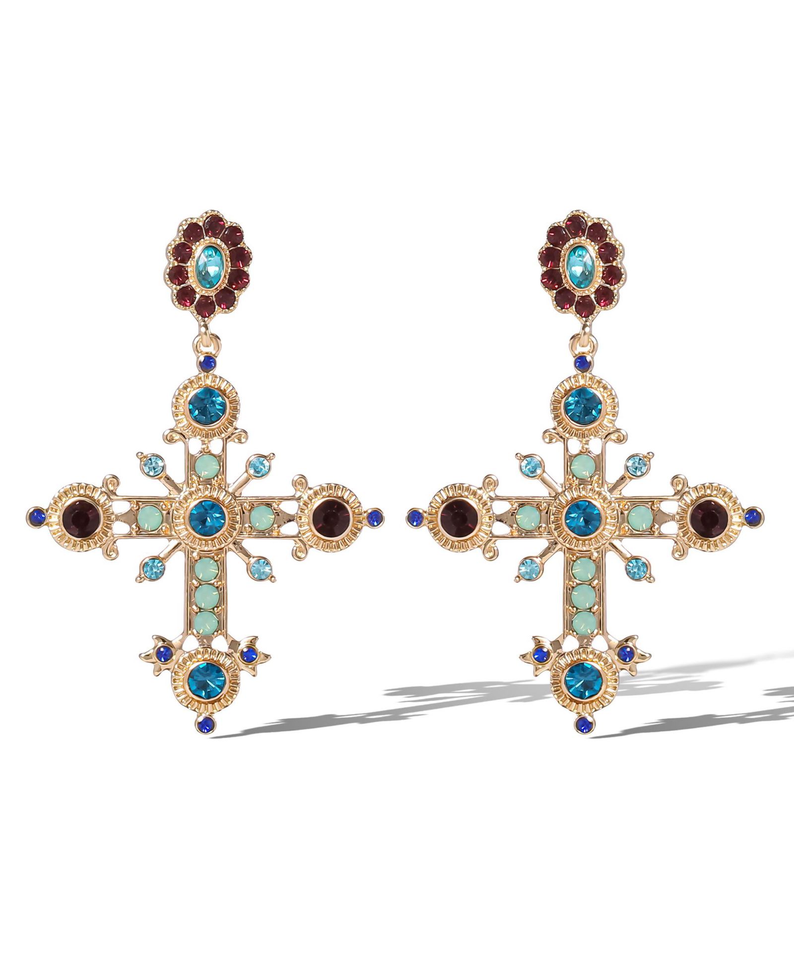 Jessica Simpson серьги-кольцо Boho Luxe Cross