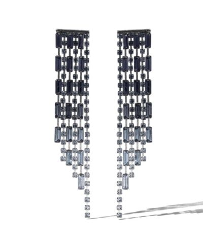 Jessica Simpson Tiered Crystal Fringe Earrings