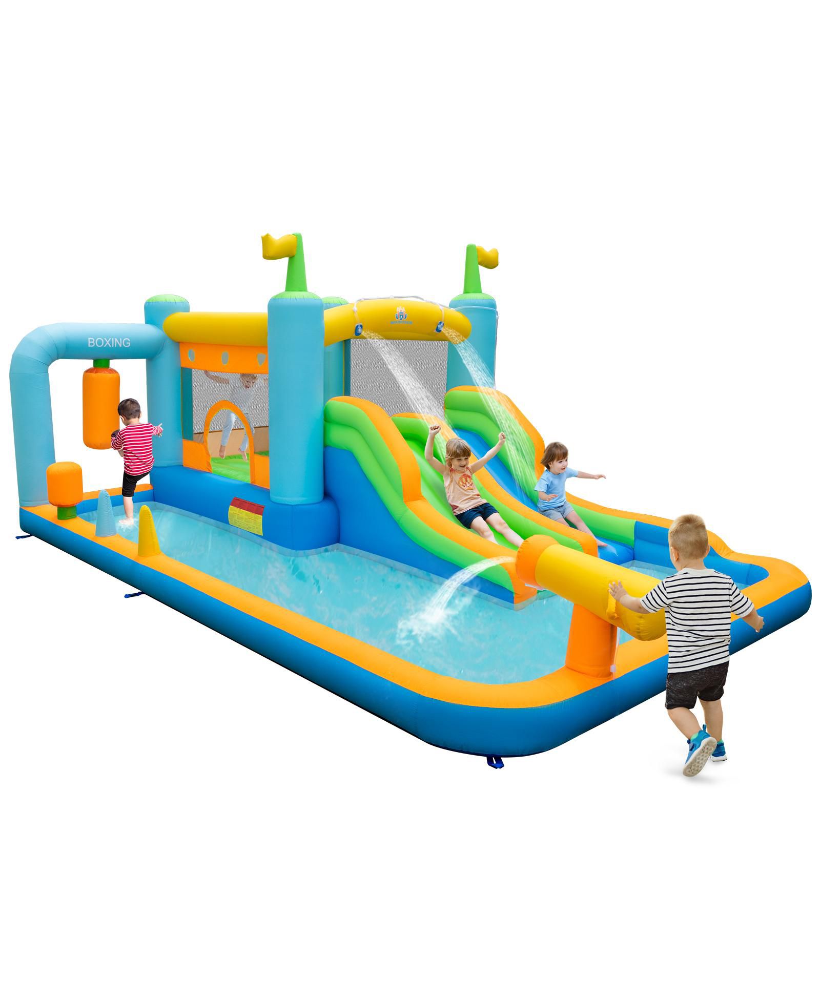 Надувной водный аттракцион Mecale Giant Inflatable Water Slide для детей 3-10 лет