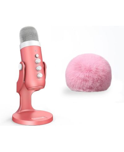 ZealSound USB микрофон k66p с ветрозащитой