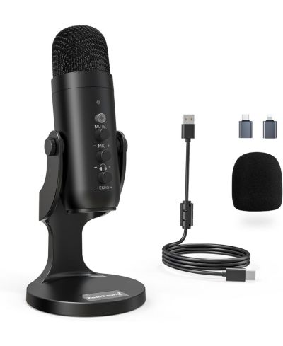 ZealSound USB конденсаторный микрофон с выходом для наушников