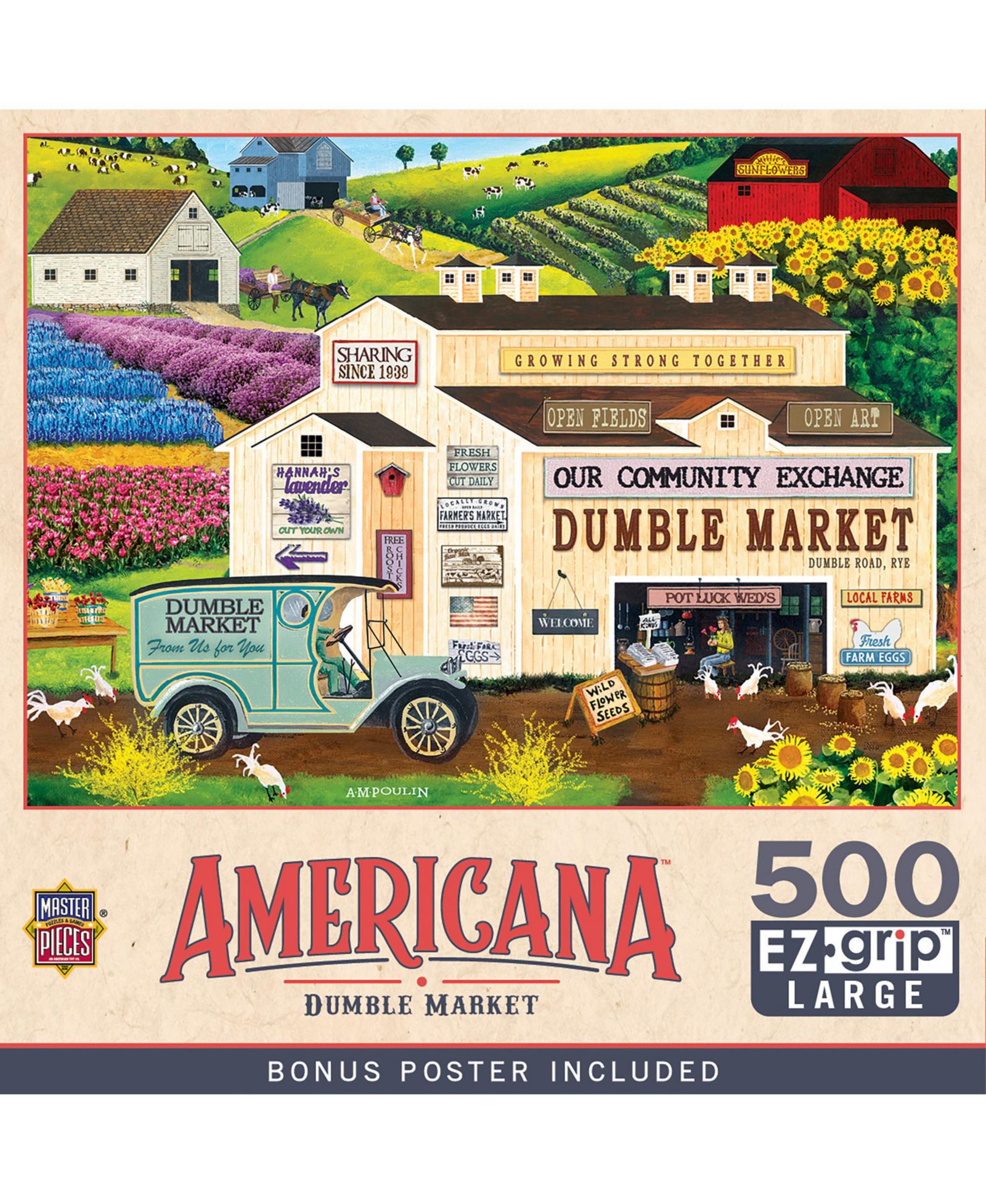 Americana - Dumble Market 500 Piece EZ Grip пазл