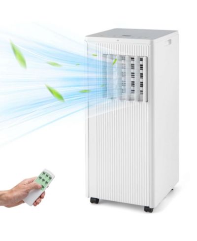 Costway 10,000 BTU (ASHRAE) 3-in-1 Portable Air Conditioner with Cooling, Fan & Dehumidifier for Rooms up to 350 Sq Ft