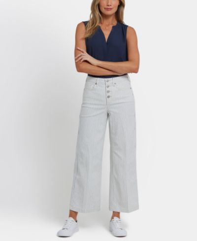 NYDJ Women's High Rise Teresa Wide Leg Ankle Jeans
