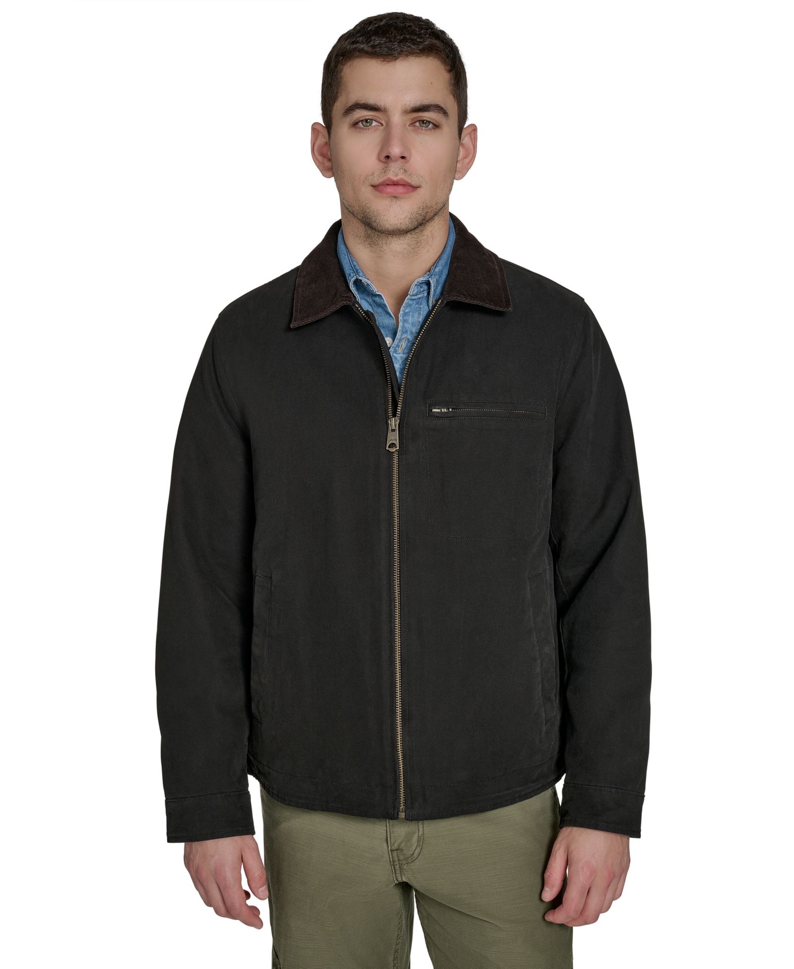 Levi's Men's Cotton Canvas Zip-Front Depot Jacket