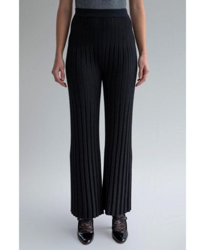 SSKEIN Women's Marcelle Pleated Knit Trousers
