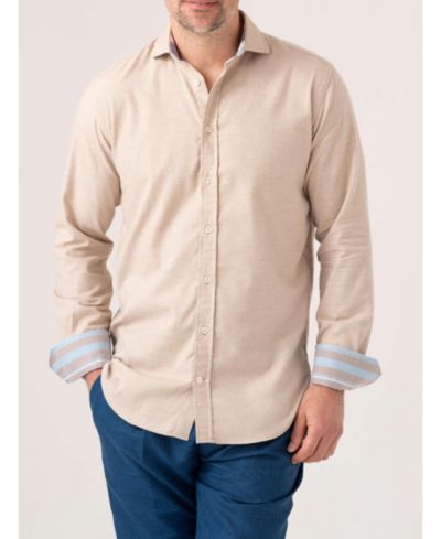 Хлопковая рубашка с кашемиром и длинным рукавом, бренд Koy Clothing