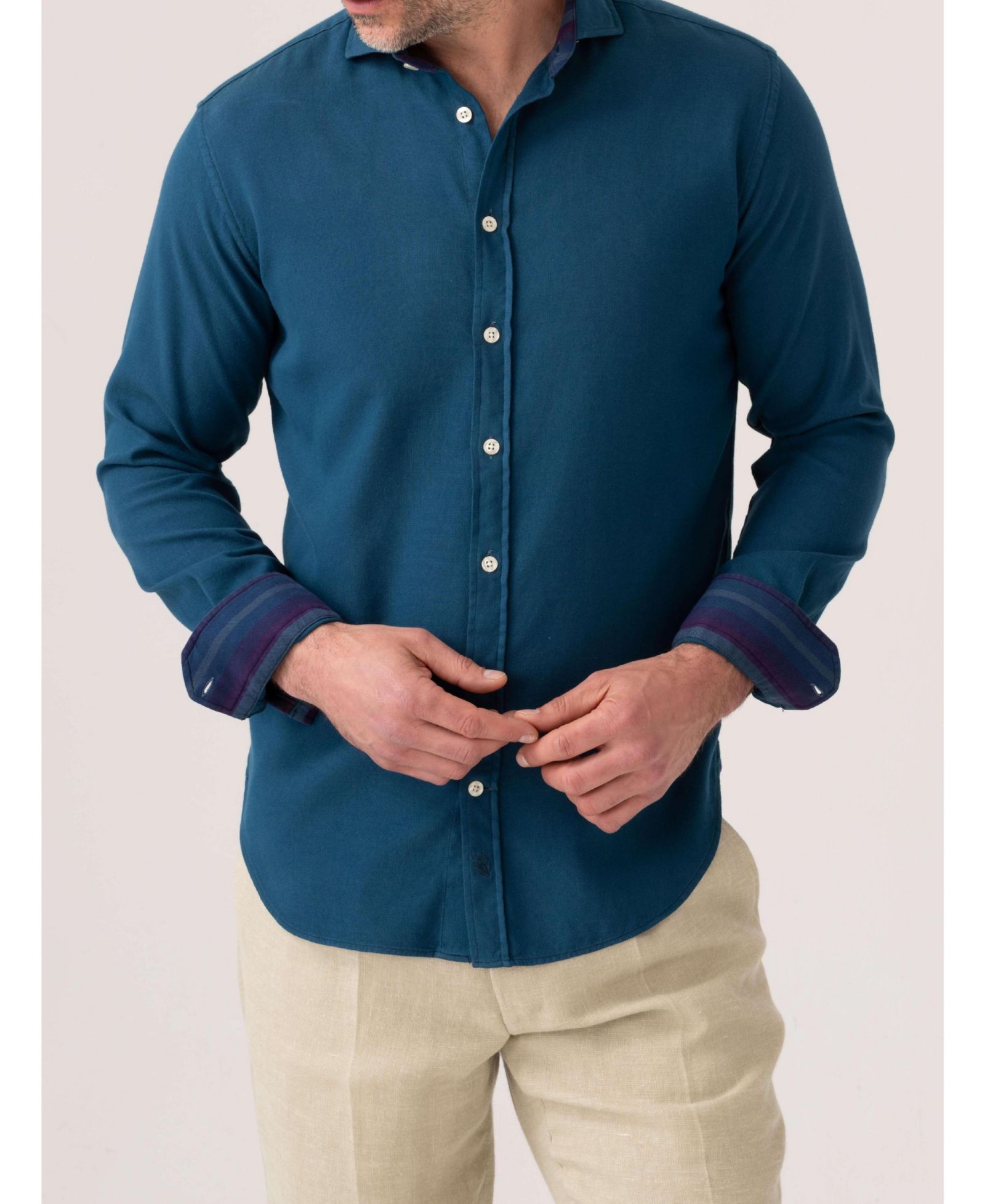 Хлопковая рубашка Kikoy с длинным рукавом, бренд Koy Clothing