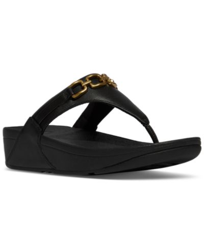 FitFlop Women's Lulu Square-Chain Wedge Sandals