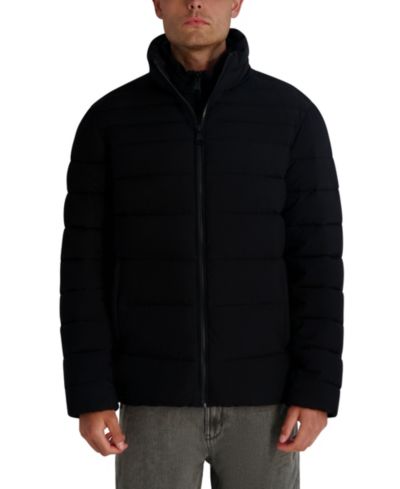 KARL LAGERFELD PARIS Men's Lightweight Puffer with Bib