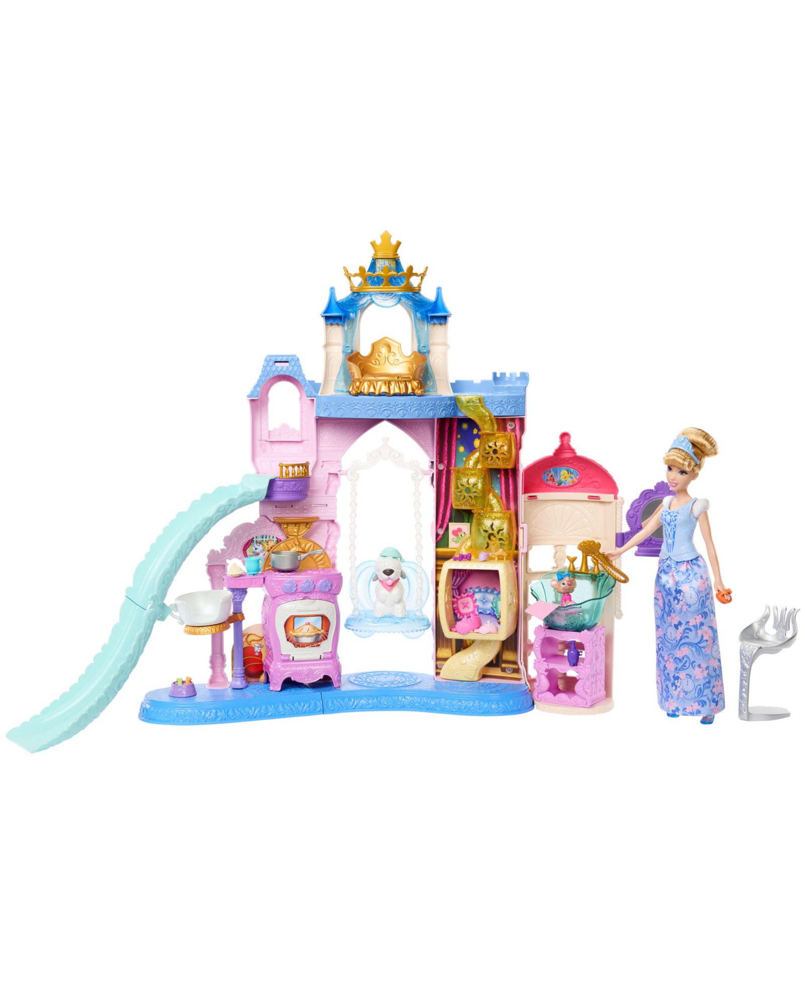 Кукла Disney Princess Cinderella с дворцом для питомцев