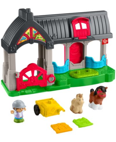 Игровой набор Little People Friendly Horses Stable Toddler 6 Play Pieces