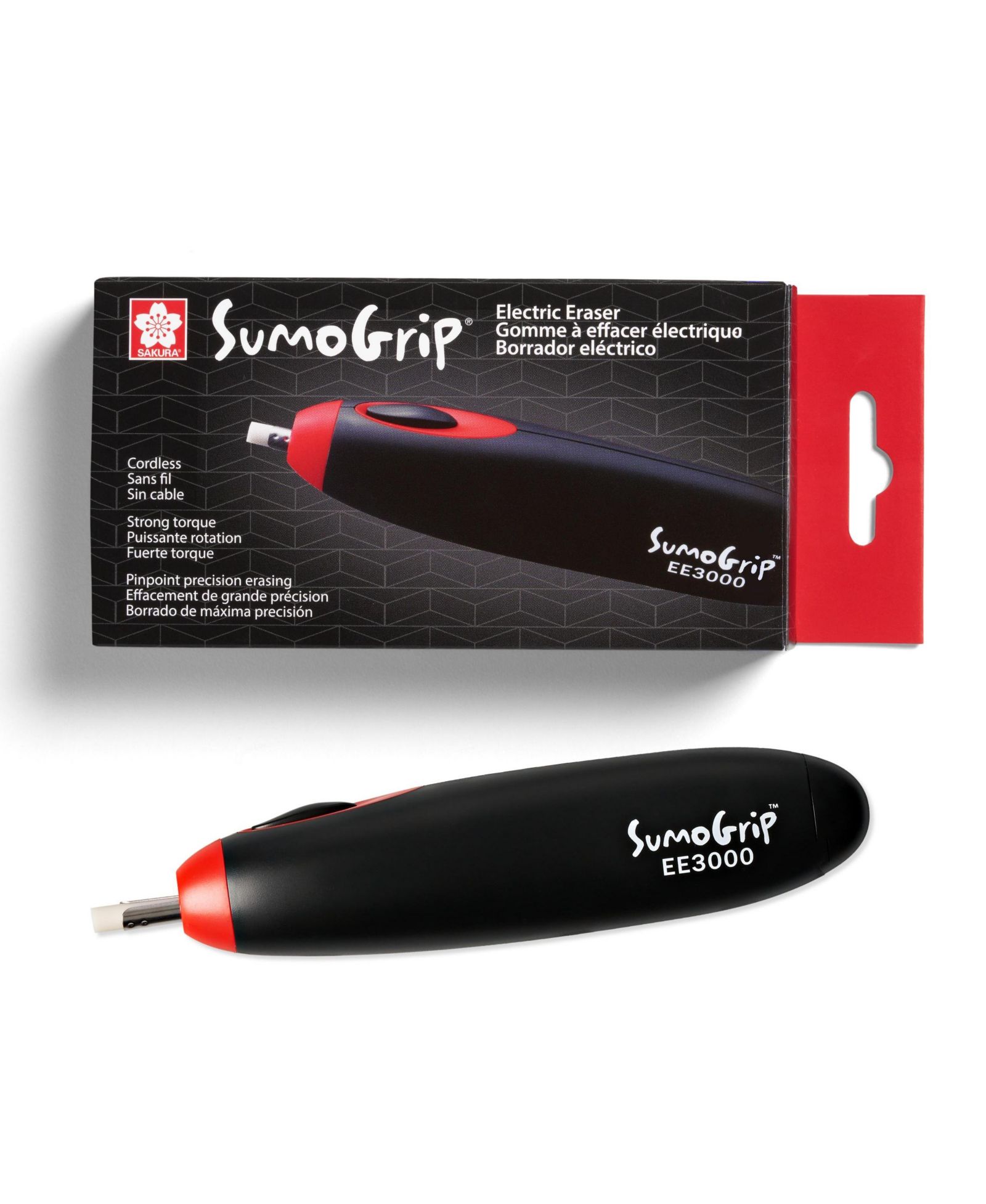 Sakura SumoGrip Electric Eraser, Black