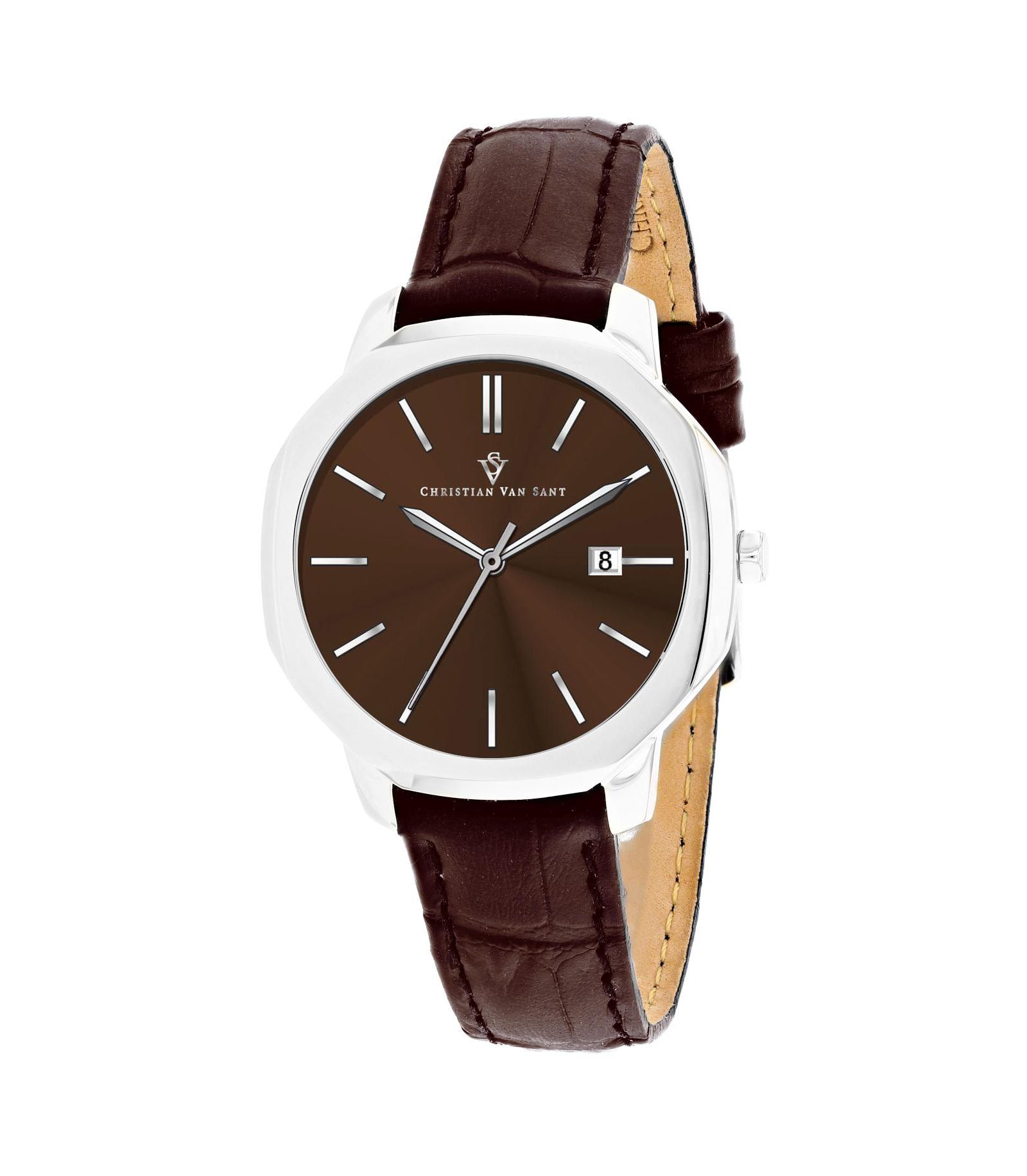 Женские часы Christian Van Sant Women's Octave Slim Brown Dial - CV0506