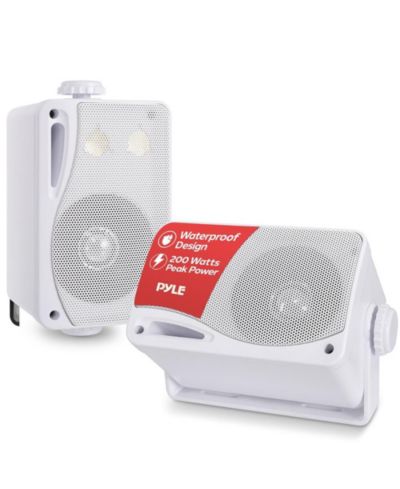 Комплект уличных динамиков Pyle 3-Way Weatherproof 200W 3.5-Inch White - PLMR24