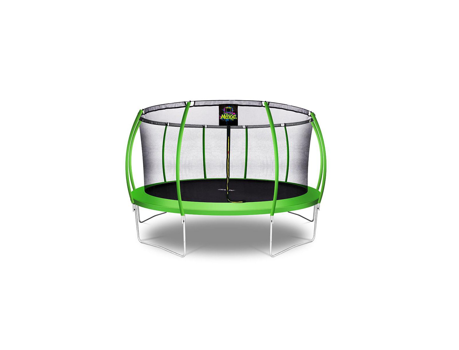 PlexaLife Набор уличного батута в форме тыквы с защитным ограждением, 15 FT - Green Apple