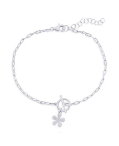 Simona браслет с подвеской Sterling Flower Charm