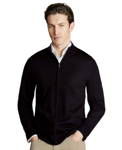 Мужской объемный мериносовый свитер Charles Tyrwhitt, цвет овсянка