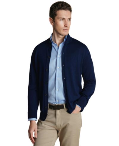Мужской объемный мериносовый свитер Charles Tyrwhitt, цвет овсянка