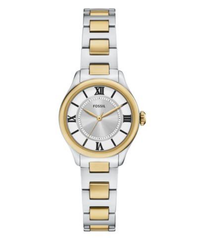Fossil Women's Gilmore Three-Hand Two-Tone Stainless Steel Watch, 28mm