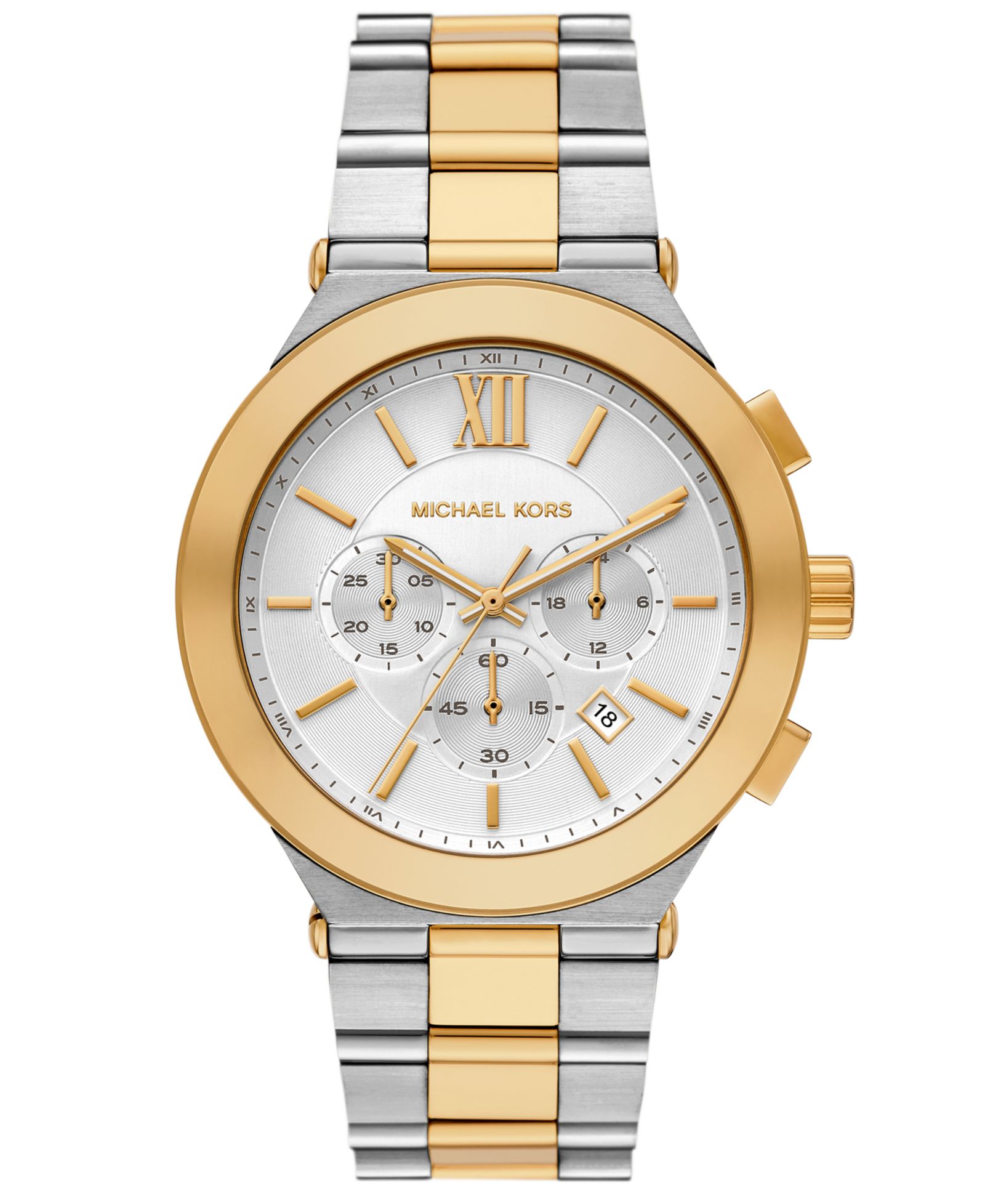 Michael Kors Men's Billie Chronograph Two-Tone Stainless Steel Watch, 44mm