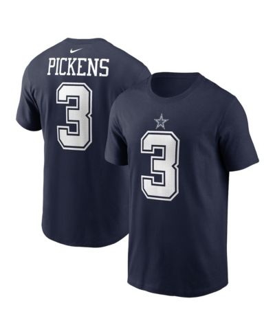 Nike Men's George Pickens Navy Dallas Cowboys Name & Number T-Shirt