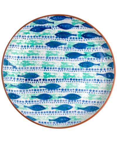 Овальное блюдо Euro Ceramica Costa Azul Pescador