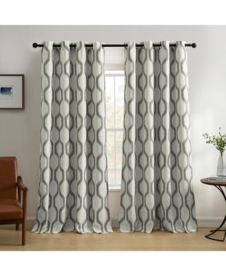 Elrene Home Fashions шторы для затемнения окон Renzo Ikat Geometric Linen