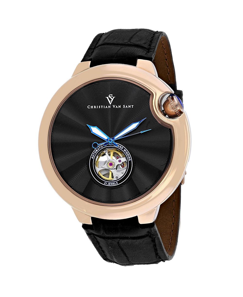 Мужские часы Christian Van Sant Cyclone Automatic Black Dial - CV0147