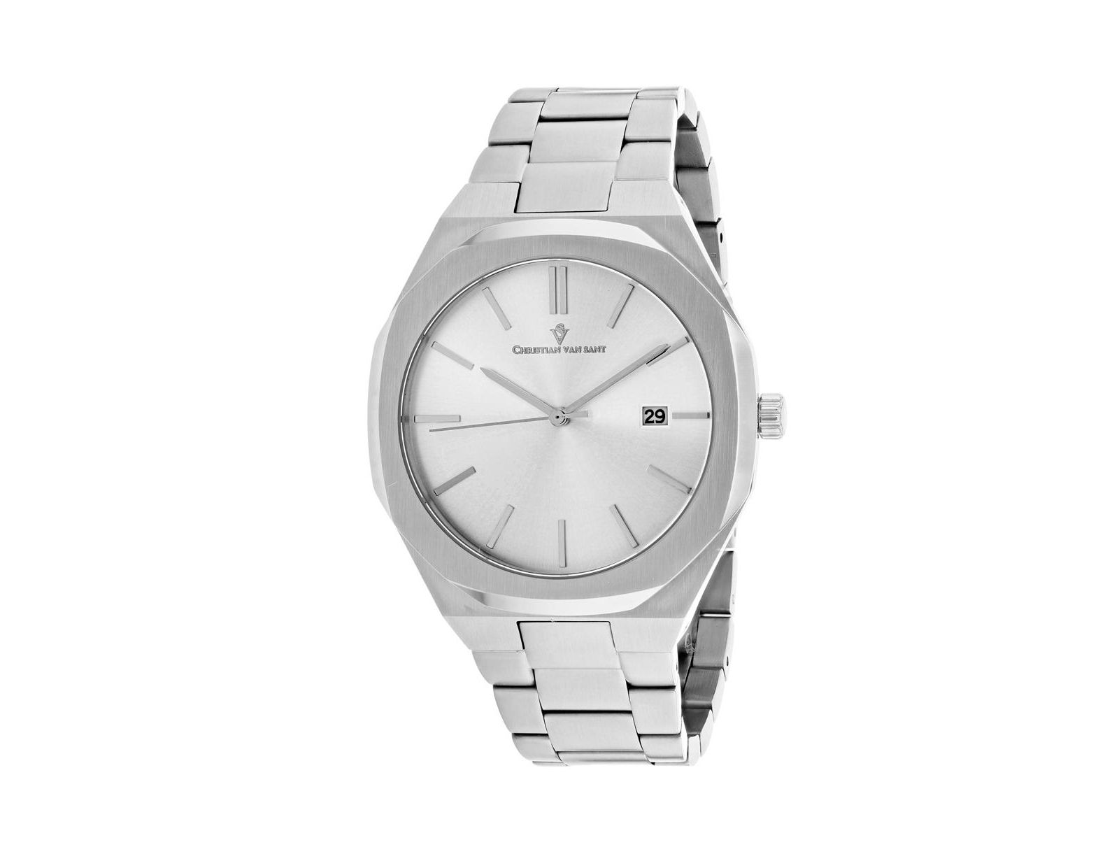 Мужские часы Christian Van Sant Octavius Slim Silver Dial CV0521