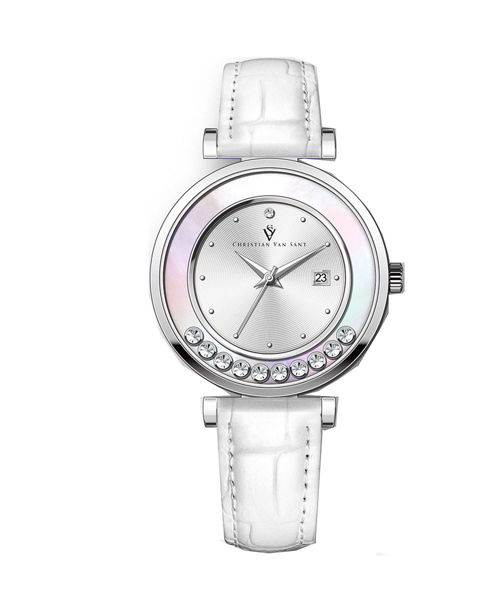 Christian Van Sant Women's Bria Silver Dial Watch - CV3811