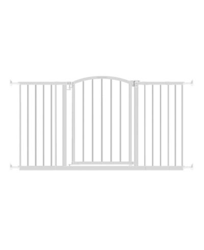 Ingenuity Ozzy & Kazoo 30 Inch Tall Wide Walk Through Dog Gate For Doorways and Stairways