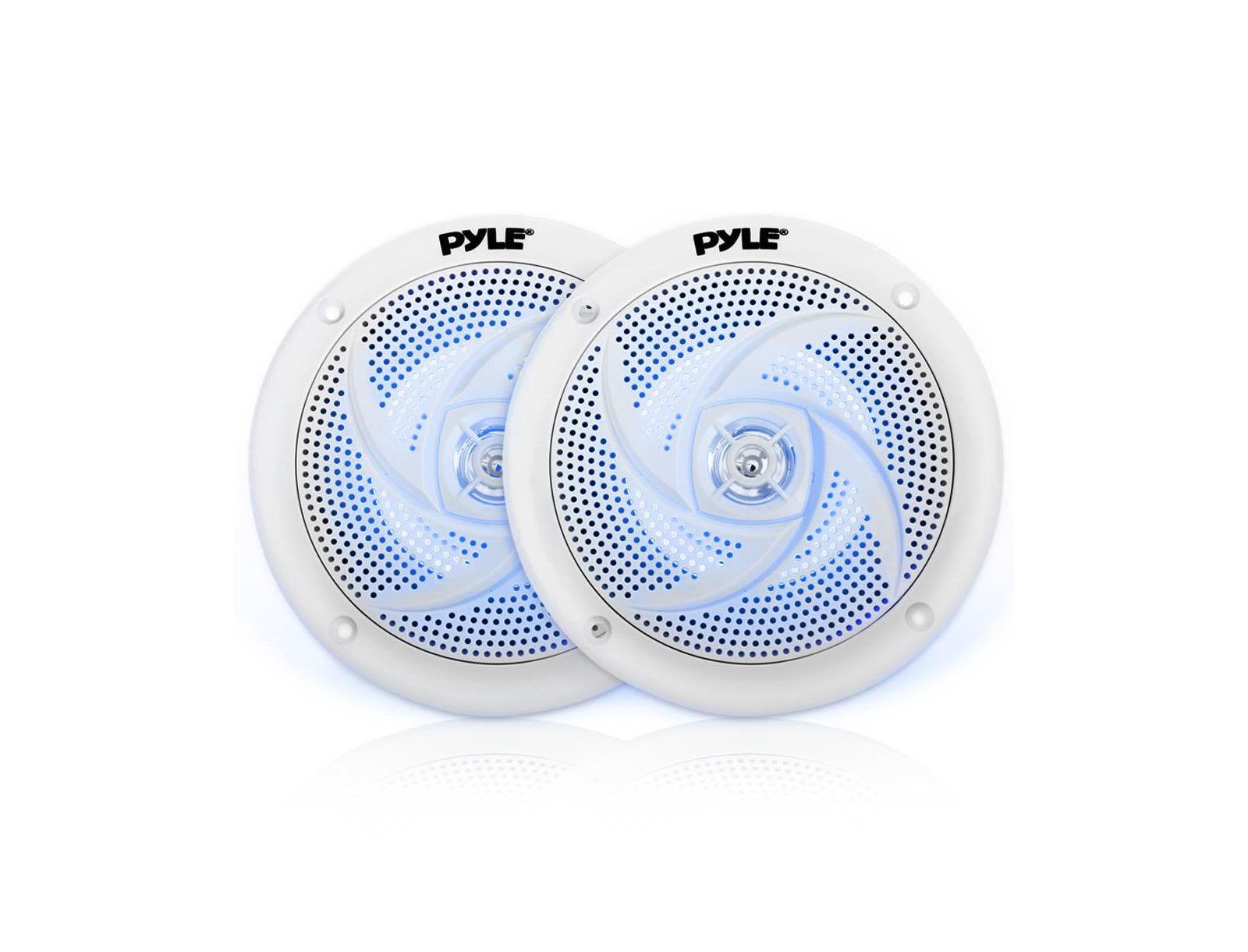 Pyle PIC8E Waterproof In-Wall/In-Ceiling LED Speakers