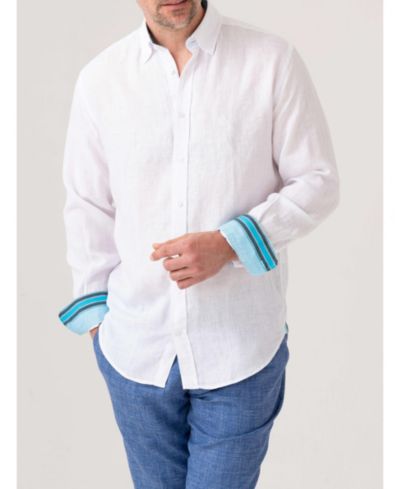 Koy Clothing Men's Regular Fit Long Sleeve Linen Shirt