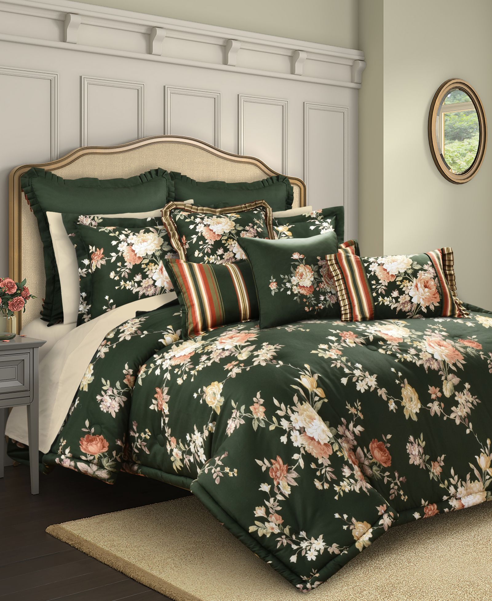 J. Queen Cottage Brittany Cotton 3-Pc. Comforter Set, Full/Queen