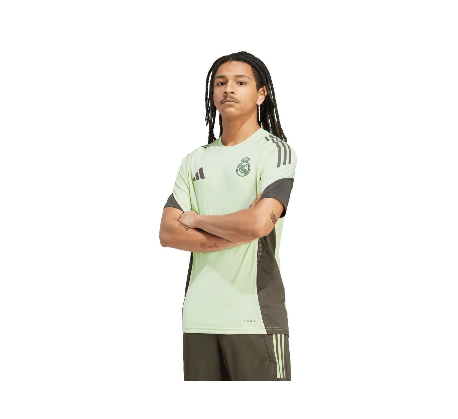 Adidas Men's Green Real Madrid 2025/26 AEROREADY Training Jersey