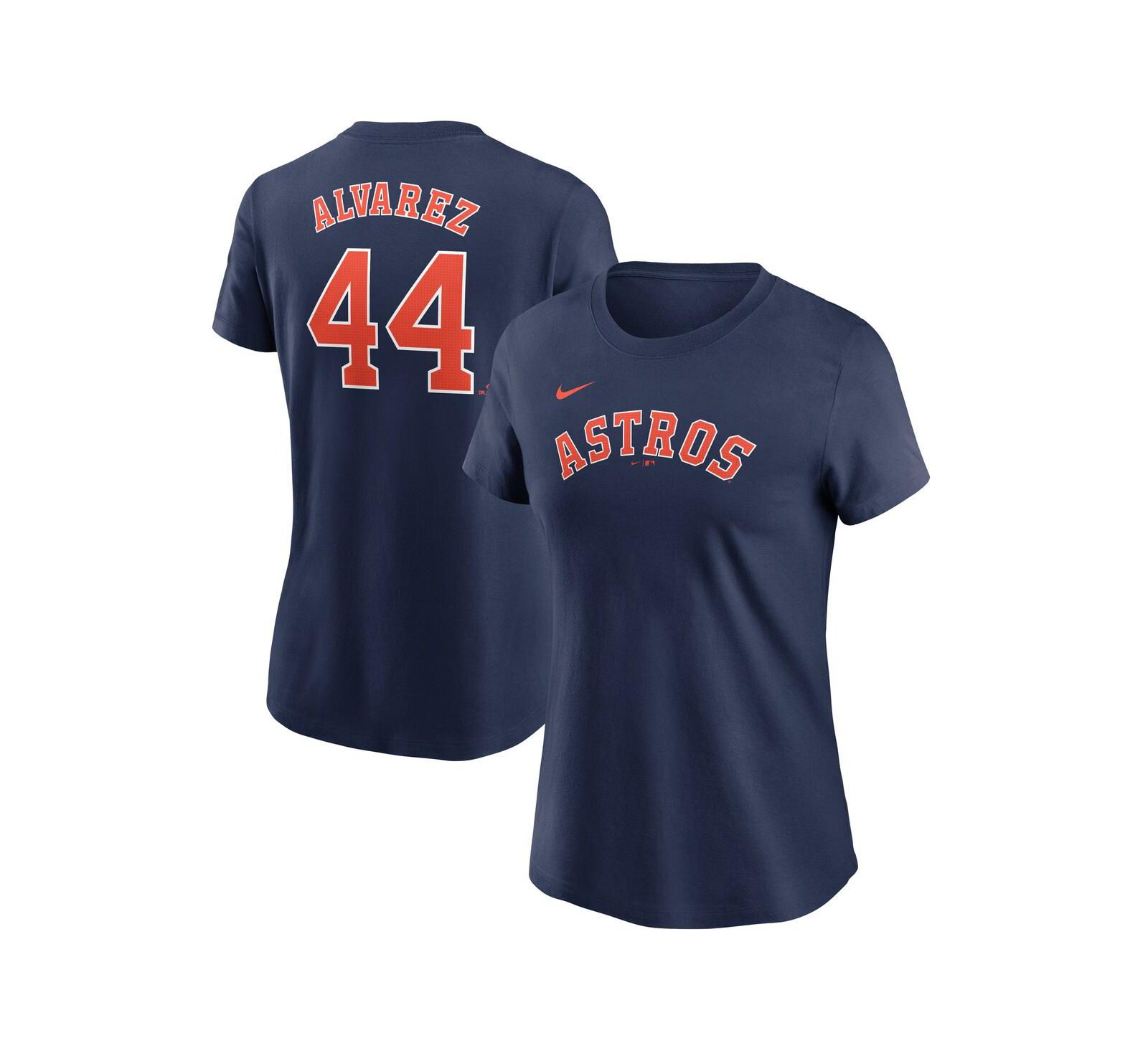 Nike Women's Yordan Alvarez Navy Houston Astros Fuse Name & Number T-Shirt