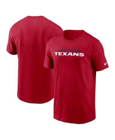 Мужская футболка Nike Red Houston Texans Primetime Wordmark Essential