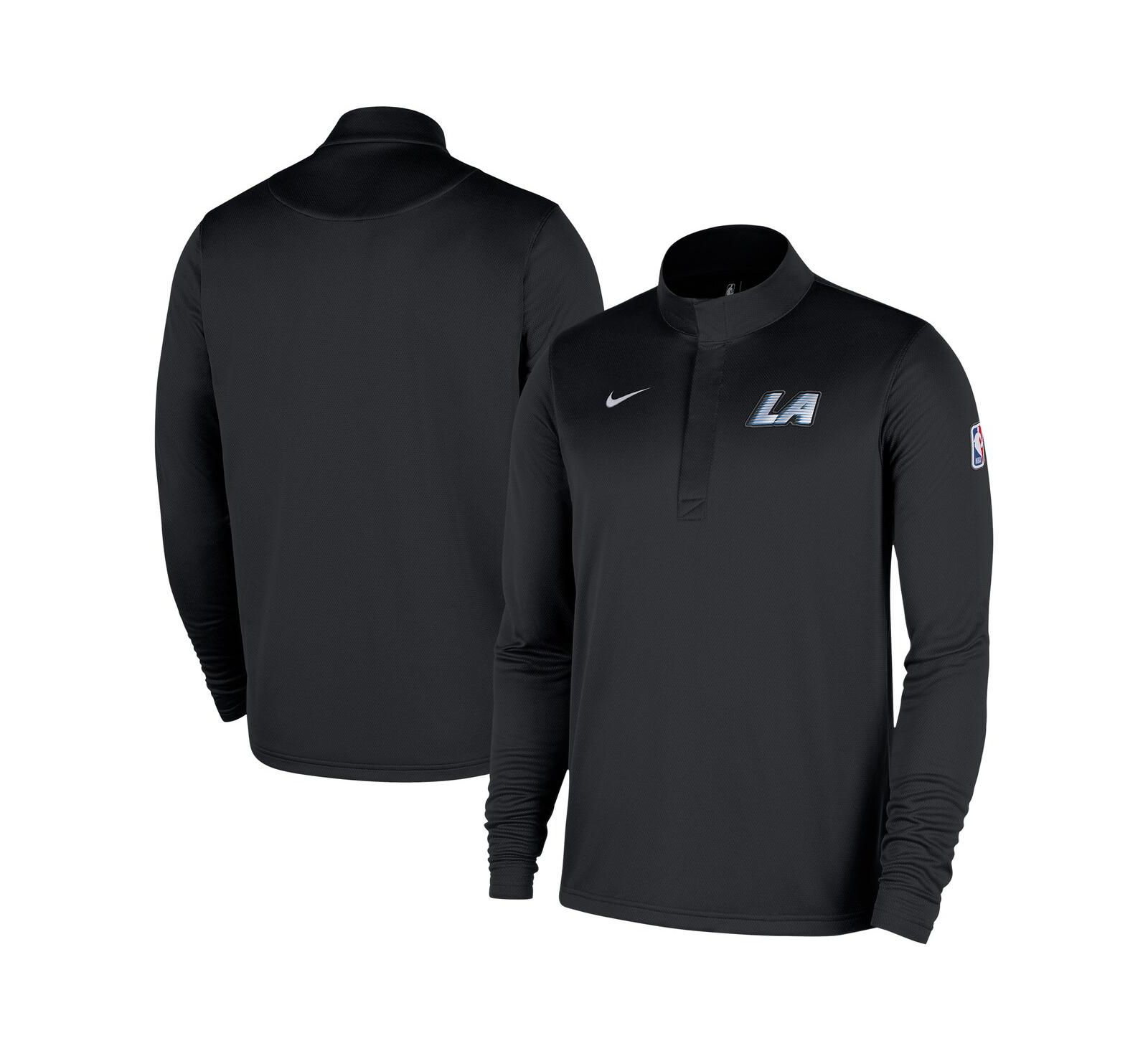 Nike Men's Black LA Clippers 2025/26 City Edition Remix Authentic Coaches Dri-FIT Half-Zip